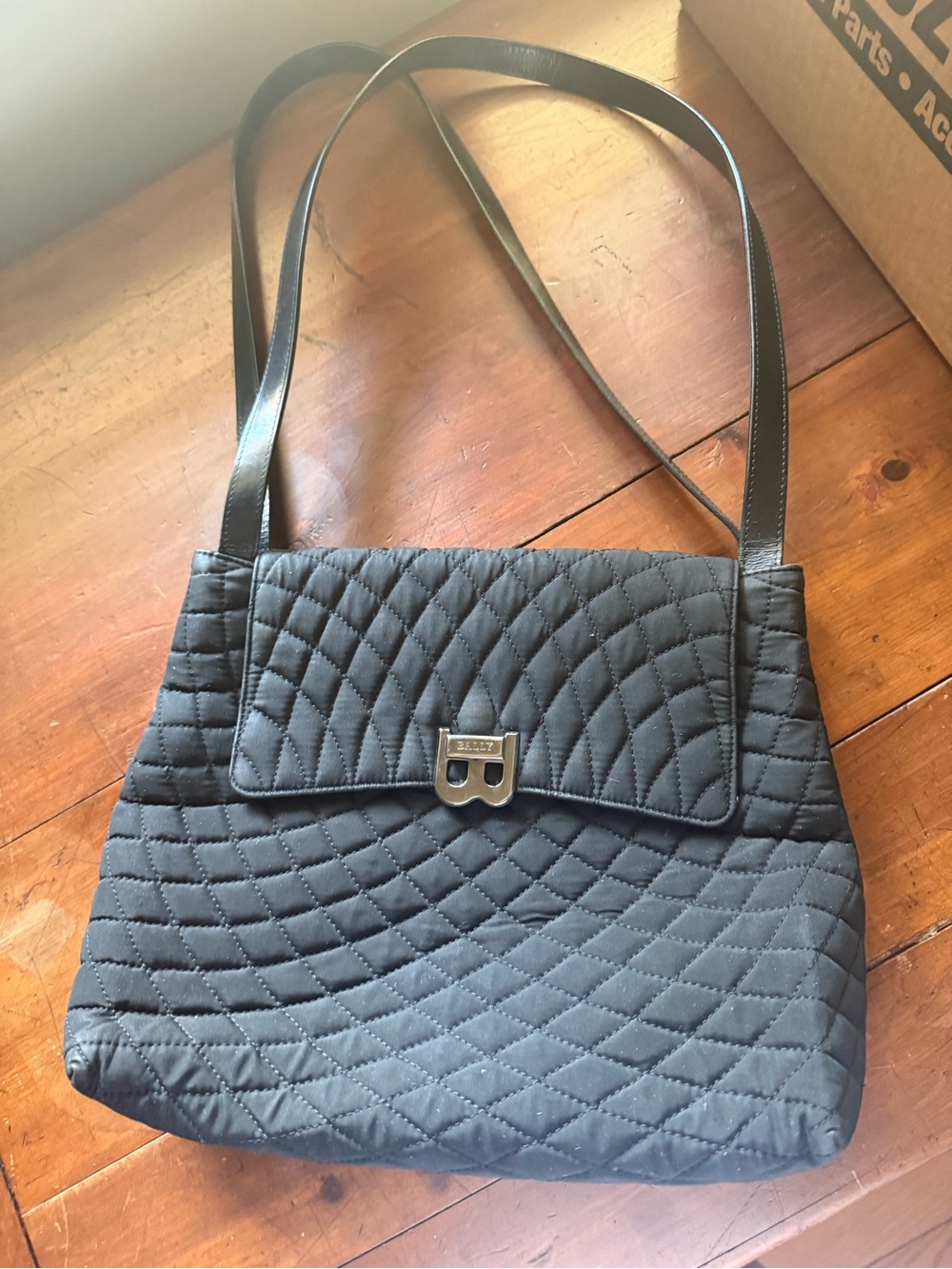 Bally Black Quilted Shoulder Bag